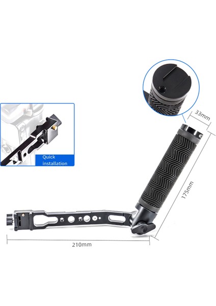 Açı Saplı Tutacak El Izgarası Gimbal 1/4 Dişli El Tipi Sabitleyici Model: Rs3 Rs2 Rsc2 (Yurt Dışından)