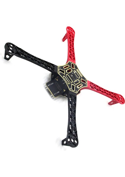 F450 Drone Kamera Alev Tekerlek Kıt 450 Çerçeve Rc 4 Eksenli Multikopter Quadcopter Siyah+Kırmızı (Yurt Dışından) fiyatları