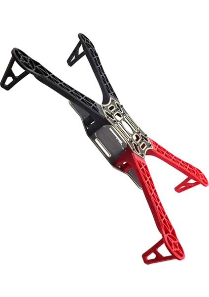 F450 Drone Kamera Alev Tekerlek Kıt 450 Çerçeve Rc 4 Eksenli Multikopter Quadcopter Siyah+Kırmızı (Yurt Dışından) modelleri