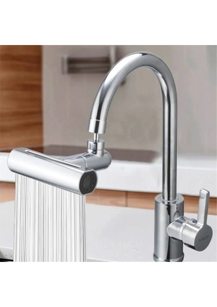 1 Adet Gerçek Şelale Mutfak Musluğu Uzatma Adaptörü 720°DÖNER 4 Mod Çok Fonksiyonlu Basınçlı Bubbler, B (Yurt Dışından)