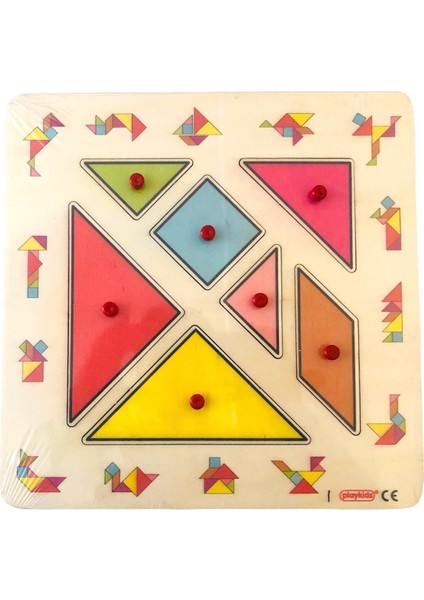 Ahşap Tangram Puzzle 30X30