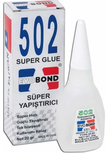 Evo Bond 502 Super Glue Süper Yapıştırıcı Orjinal