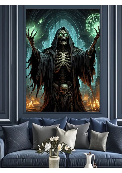 Ölüm Meleği Dekoratif Kanvas - Mdf Ahşap Tablo