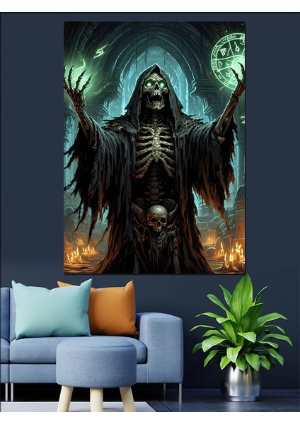 Ölüm Meleği Dekoratif Kanvas - Mdf Ahşap Tablo fırsatları