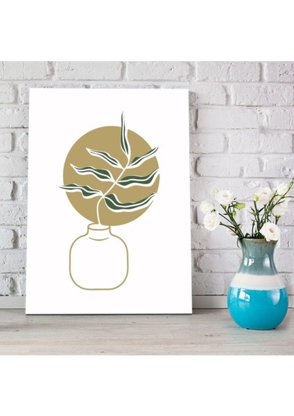 Bohemian Plant Tasarımlı 30 x 40 Kanvas Tablo - Dekoratif Duvar Tablosu