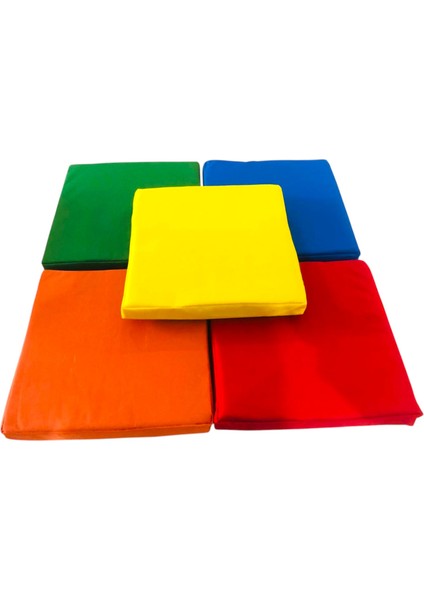 Kare Minder 40X40X5 cm Anaokulu Kreş Çocuk Minderi (5 Adet)