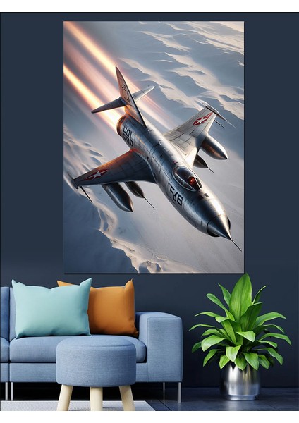 Jet Uçağı Dekoratif Kanvas - Mdf Ahşap Tablo modelleri