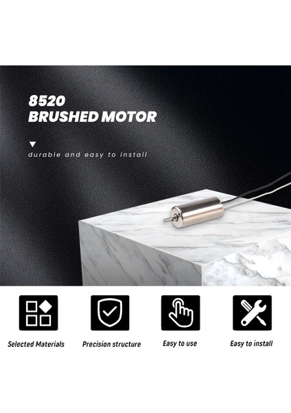 Motor 8520 Fırçalı Yedek Onarım Parçası Için 4 Adet Drone Rc Quadcopter Cw Ccw (Yurt Dışından)