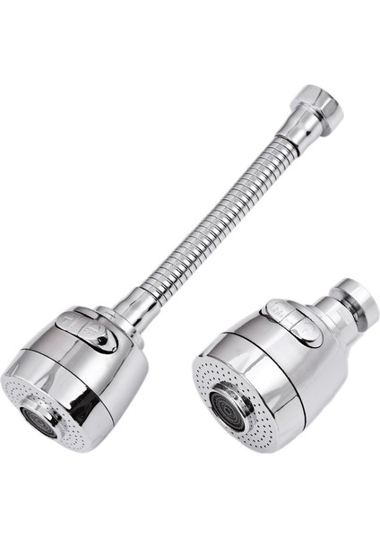 2'li Paket Mutfak Musluğu Su Tasarrufu Bubbler Difüzör Filtre Duş Banyo Nozulu Bağlantısı (Yurt Dışından)