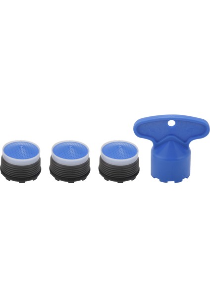 1.2gpm Musluk Yedek Parçası Filtree, Kısıtlayıcı Havalandırıcı, 18.5 Mm, 4 Paket (Mavi+Siyah) (Yurt Dışından)