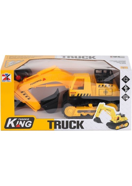 1381-13 Yarım Fonksiyon Işıklı Paletli Kepçe -Prestij Oyuncak