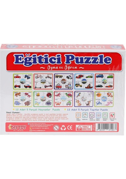 7196 Çark Puzzle Hayvanlar