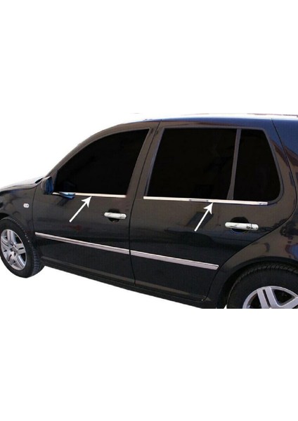 Vw Golf 4 Krom Cam Çıtası 1998-2004 4prç