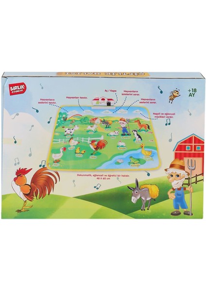 YY-571 A622374TR-U Sesli ve Işıklı Eğitici Çiftlik Halısı -Birliktoys fiyatları