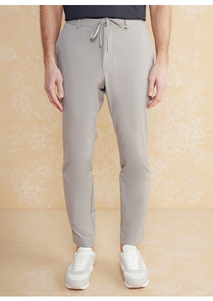 Normal Bel Düz Paça Standart Gri Erkek Pantolon BBSS25MPT020