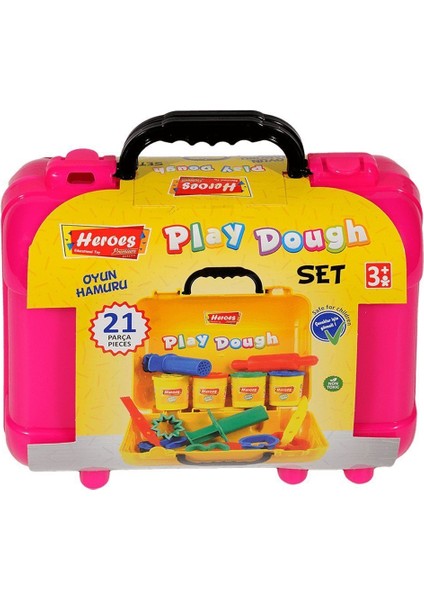 ERN-597 Heroes Premıum Çantalı Oyun Hamuru Seti