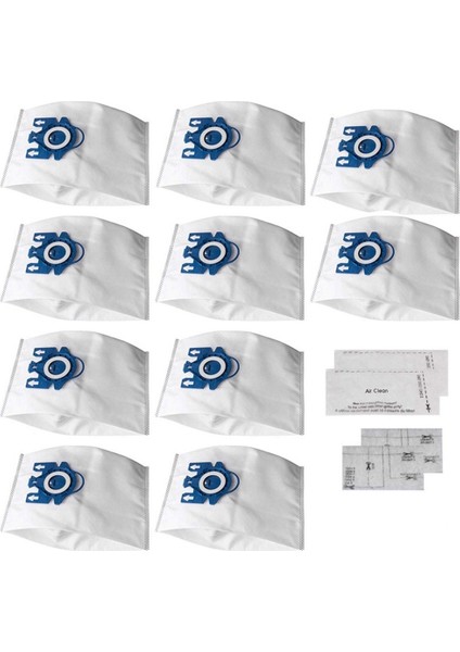 Gn Airclean 3D Verimli Toz Torbaları Için 12 Adet Elektrikli Süpürge Torba Parçasını Değiştirin (Yurt Dışından)