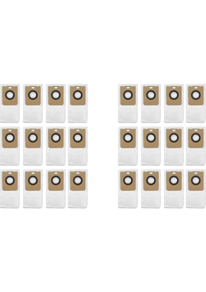 Bot D10 Plus RLS3D Elektrikli Süpürge Yedek Parça Aksesuarları Için 24 Adet Toz Torbası (Yurt Dışından)