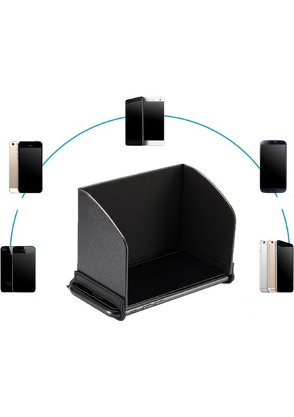 Akıllı Telefon Ekran Kapüşonu Güneşlik Cep Telefonu Mini Tablet Pc Için (A) (Yurt Dışından) modelleri