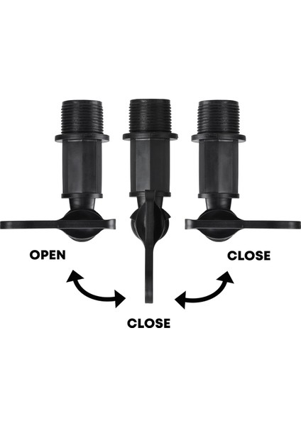 3/4 Inç Su Butt Musluğu Plastik Snap-Fit Hortum Yağmur Fıçısı Butt Dişi Pirinç Somunla Değiştirme (Yurt Dışından) fiyatları