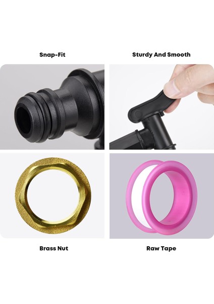 3/4 Inç Su Butt Musluğu Plastik Snap-Fit Hortum Yağmur Fıçısı Butt Dişi Pirinç Somunla Değiştirme (Yurt Dışından) indirimleri