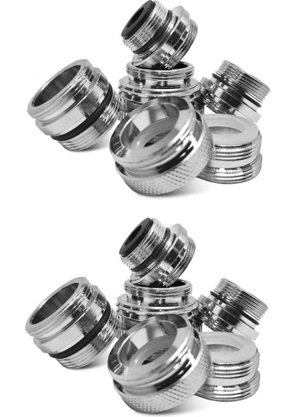 2x Musluk Adaptör Takımı-Lavabo Için Erkek Yönlendirici - Bahçe Hortumu Bağlantısı-Su Filtresi-Mutfak (Yurt Dışından)