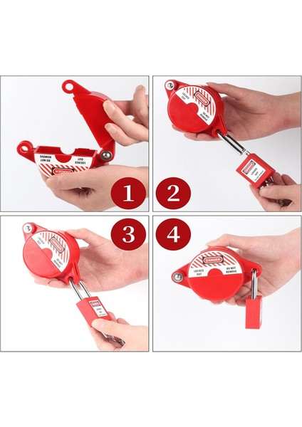 Sürgülü Vana Kilitleme Cihazı ve Emniyet Kilidi Seti, 1 Ila 2-1/2 Dış Bahçe Musluk Düğmesi Tank Kolları Için (Yurt Dışından) modelleri