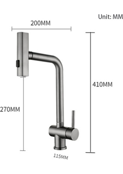Çekmeceli Su Çıkışı Şelale Mutfak Çok Fonksiyonlu Paslanmaz Çelik Lavabo Için (Beyaz) (Yurt Dışından)