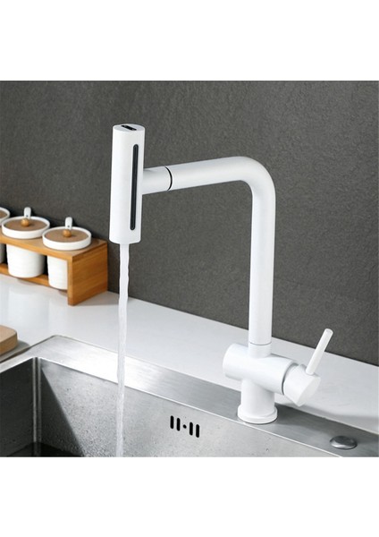 Çekmeceli Su Çıkışı Şelale Mutfak Çok Fonksiyonlu Paslanmaz Çelik Lavabo Için (Beyaz) (Yurt Dışından)