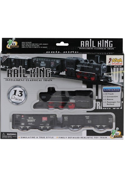 A8265-TL05 Pilli Tren 13 Parça -Asya Oyuncak