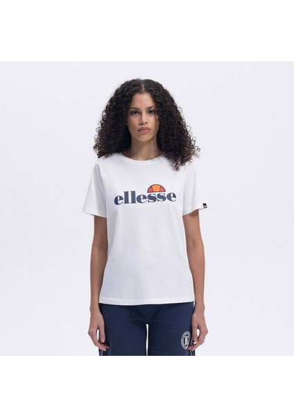 EF448-OF Bisiklet Yaka Kadın T-Shirt - Kırık Beyaz