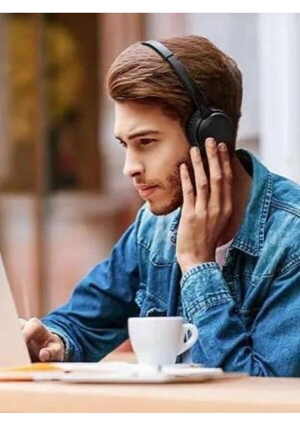 Phillips Kablosuz Uyumlu Kulak Üstü Bluetooth Kulaklık TAH1108BK/00 V2