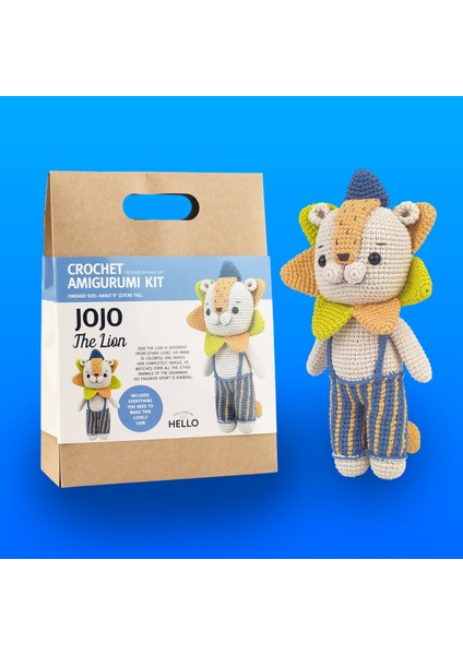 Tığ Işi Amigurumi Yapım Kiti (Jojo The Lion)