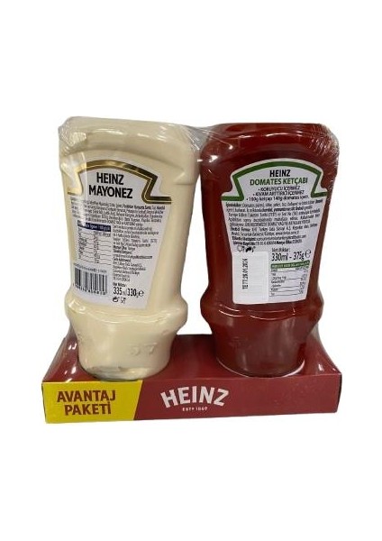 Ketçap 375G+ Mayonez 330G Ikili Set fiyatları