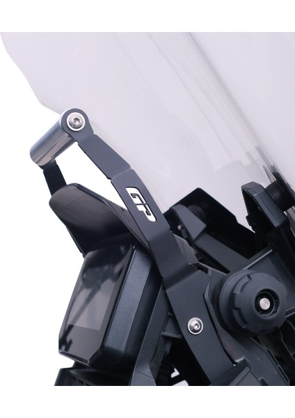 Honda Adv 350 2023-2025 Uyumlu Telefon / Navigasyon Tutucu Cam Tipi Siyah