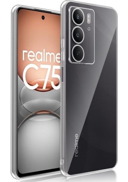 Realme C75 Uyumlu Kılıf Şeffaf Silikon