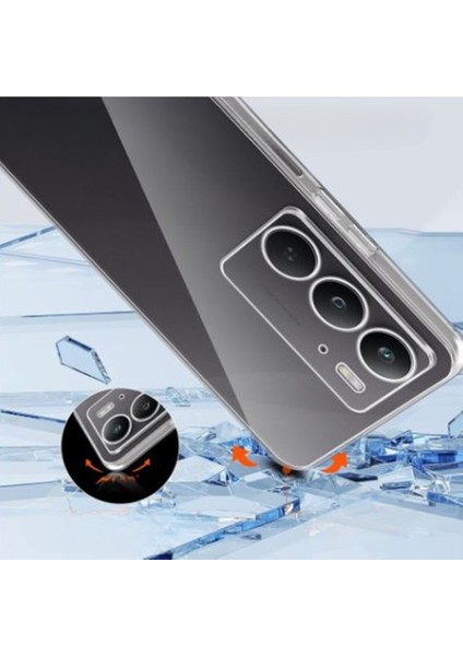 Realme C75 Uyumlu Kılıf Şeffaf Silikon
