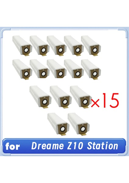 Dreame Z10 Station Sarf Malzemeleri Toz Torbası Dokumasız Torba Süpürge Aksesuarları Temizleme Aracı Uzun Ömürlü ve Iyi Çalışmak Için Üretilmiştir (Yurt Dışından)
