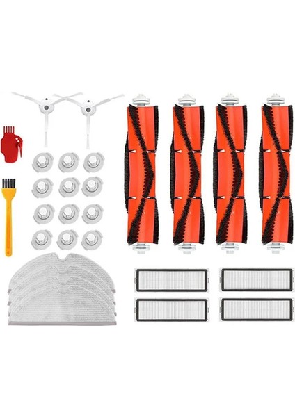 Xiaomi 1 1s Roborock S5 S6 Pure Elektrikli Süpürge Parçaları Yıkanabilir Paspas Bezi Hepa Filtre Ana Fırça Yan Fırça (Yurt Dışından)