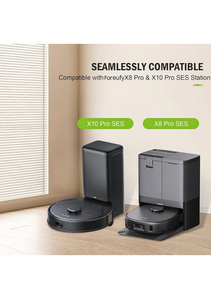 Eufy Clean X8 Pro X10 Pro Omni Robot Süpürge Torbaları Için 12 Paket Yedek Toz Torbası (Yurt Dışından)