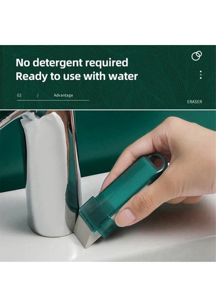 Yeniden Kullanılabilir Leke Çıkarıcı Kauçuk Silgi Mutfak Musluğu Kireç Banyo Cam Pas Temizleme Malzemeleri, B (Yurt Dışından) modelleri