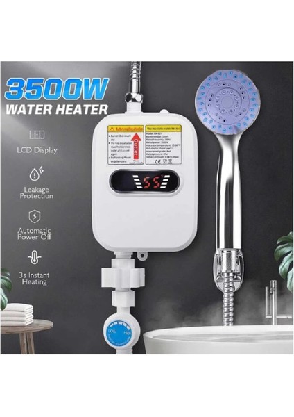 3500W Elektrikli Thankless Anında Sıcak Su Isıtıcısı 110V Banyo Musluğu Musluk Isıtma 3 Saniye Abd Fişi (Yurt Dışından) fırsatları