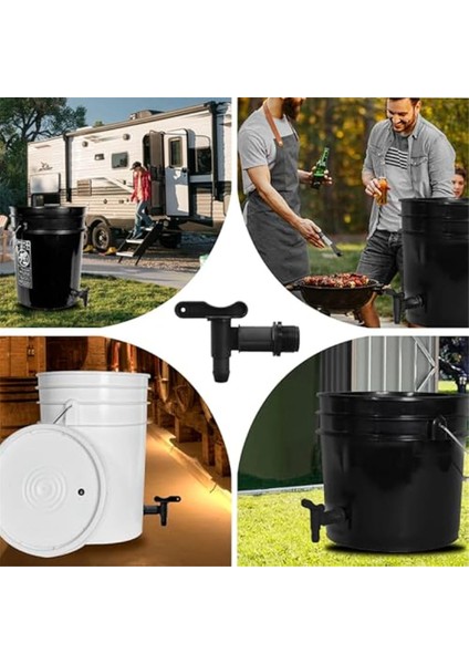 2 Set Tambur Musluk Kova Muslukları Conta Plastik Yapı Malzemeleri Galonluk Tamburlar Için Npt Bağlantısı (Yurt Dışından) modelleri