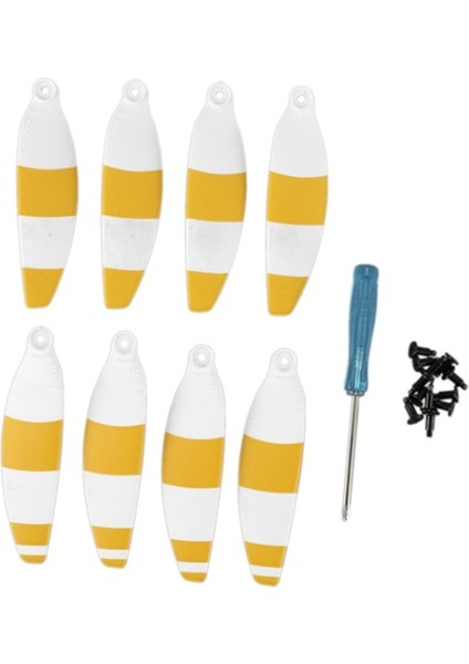 1 Set Renkli Düşük Gürültülü Pervaneler Mini Stil 1 Sarı Için Hızlı Çıkarılabilir Kanatlar (Yurt Dışından)