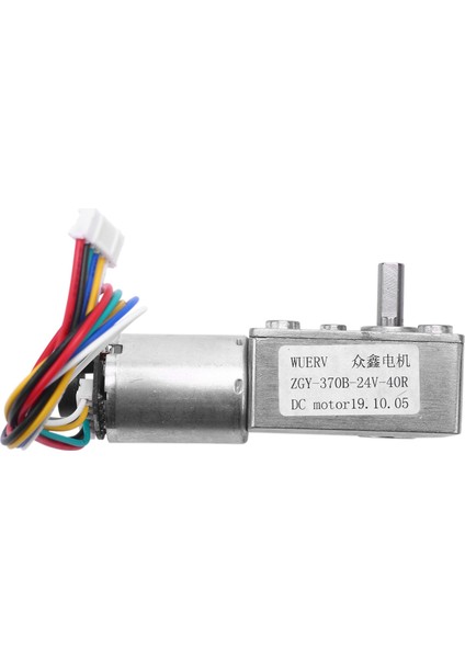 24V Solucan Dişli Kare Motor Drone Kodlayıcı Kendiliğinden Kilitlenen 40RPM (Yurt Dışından)