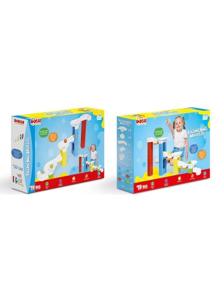 5164 Eğitici Top Yuvarlama Blokları Xl -Dolu Oyuncak