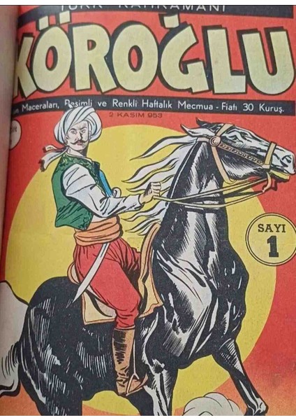 Koroglu 1953 Basimi Cilt Butun Fasikül Kapaklar Eksiksiz Kondisyon Çok Iyi Durumda 32/34/37/39 Eksik Fasiküller sıfır urun degildir cok temiz durumdadir