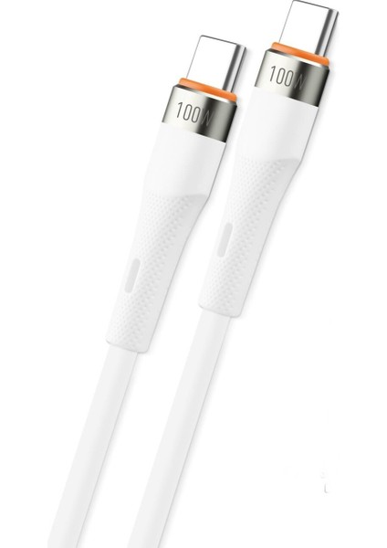 Redmi Note 9 4g Uyumlu - 100W 5A Type C To Type C Hızlı Şarj ve Data Kablosu SCT-100