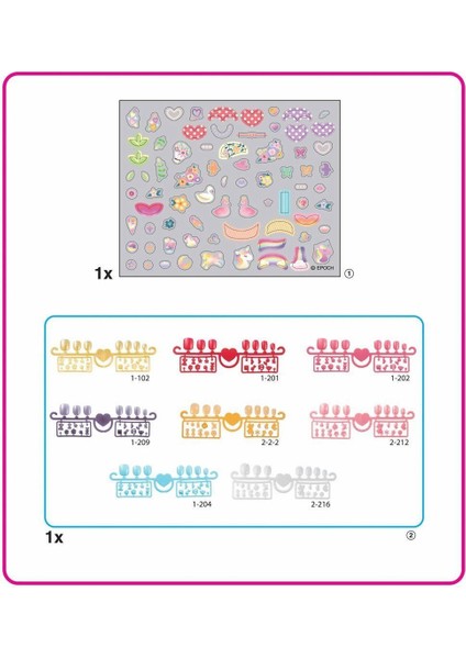 35059 Aquabeads Kalpler ve Kurdeleler - Yedek Tırnak Paketi +4 Yaş