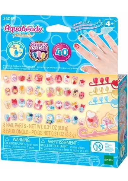 35059 Aquabeads Kalpler ve Kurdeleler - Yedek Tırnak Paketi +4 Yaş